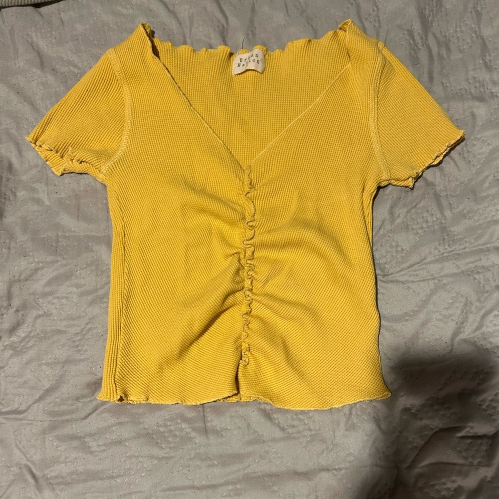Yellow Women's Crop Top